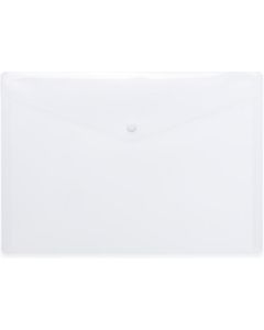 Pochette enveloppe DL à bouton-pression - Transparente HERMA