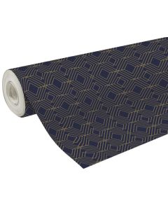 Papier Cadeau de Noël Hohoho sur rouleau - 700 mm x 50 m - Rouge/Or CLAIREFONTAINE