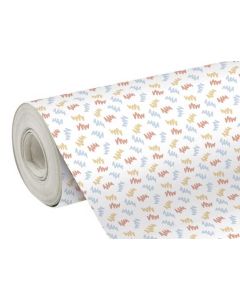 Papier Cadeau de Noël Hohoho sur rouleau - 700 mm x 50 m - Rouge/Or CLAIREFONTAINE