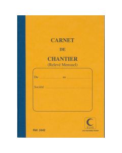 Carnet de Chantier millimétré 100 Pages 