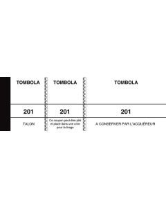 TOMBOLA Elve : Carnet de 1.000 de tickets de Tombola - BLANC