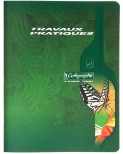 CALLIGRAPHE : Cahier de travaux pratiques - 96 pages - 170 x 220 mm 2592C Vert