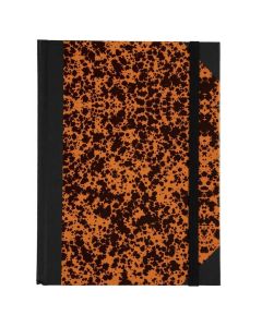 Carnet de Notes Pages lignées 22 x 17 cm - Marbré Orange LE DAUPHIN