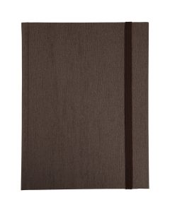 Carnet de Notes Pages lignées - 22 x 17 cm - Marron Noir LE DAUPHIN Nature