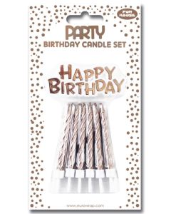 Bougie d'anniversaire Chiffre 9 pailletée - 75 mm CLAIREFONTAINE