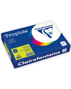 Ramette de 500 feuilles A3 Trophée - Vert fluo CLAIREFONTAINE 2882C