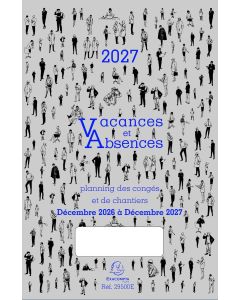 Planning des congés 2027 - Vacances et absences EXACOMPTA Image