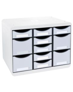 Module de rangement 11 tiroirs - Big Box Multi - Gris : EXACOMPTA Office image