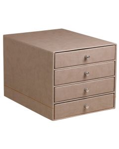 Module de classement 4 tiroirs - Simili-cuir Noir RHODIA