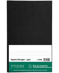 EXACOMPTA 322E : Registre - 200 pages lignées - 360 x 225 mm Couverture