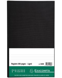 EXACOMPTA 323E : Registre - 300 pages lignées - 360 x 225 mm Couverture