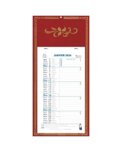 Calendrier mensuel 2025 mural - 19 x 41 cm EXACOMPTA Skytos