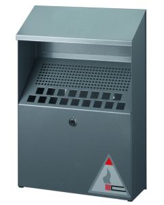 Cendrier mural en métal - 4 litres - Argent : DURABLE Modèle