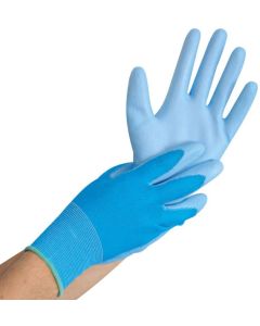 Gants de travail en nylon ULTRA FLEX MAIN - Bleu - Taille XL HYGOSTAR