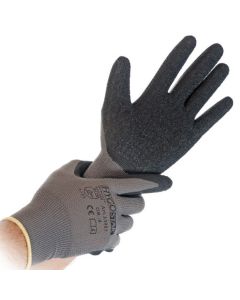 Gants de travail en nylon tricoté SKILL - Gris/Noir - Taille S HYGOSTAR