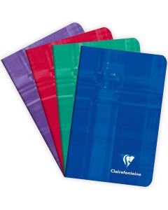 CLAIREFONTAINE Carnet piqûre 48 pages - 75 x 120 mm Assortiment 3582C