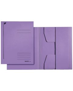 Photo Chemise-trieur à 3 rabats A4 - Violet : LEITZ - 3924-00-65