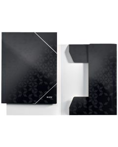 Photo Chemise à élastique WOW A4 - 3 rabats - Noir LEITZ Image