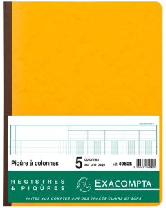 EXACOMPTA 4050E  Registre de 5 colonnes - 320 x 250 mm (Journal comptable)