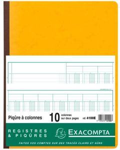 EXACOMPTA 4100E : Registre 10 colonnes 320 x 250 mm (Journal comptable)