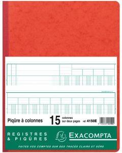 EXACOMPTA  4150E Registre de 15 colonnes 320 x 250 mm (journal comptable)