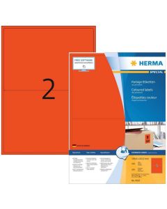 Étiquettes adhésives - 199,6 x 143,5 mm - Rouge : HERMA Lot de 200 image
