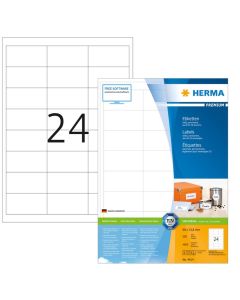 Étiquettes adhésives blanches - Multi-usages 4614  Herma 