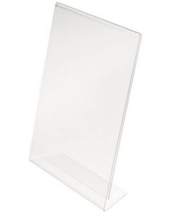 Porte-visuel droit - 1/3 A4 portrait DEFLECTO Exemple modèle