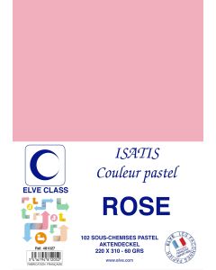 Sous-Chemise pour dossier A4 - Rose ELVE Isatis Lot de 102