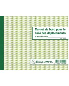 Carnet de bord du Véhicule Suivi des déplacements EXACOMPTA 5090E