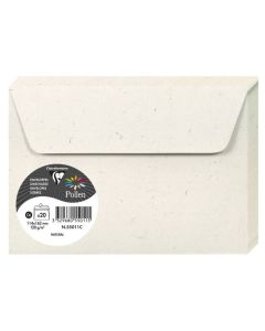 Enveloppes - 114 x 162 mm - Blanc naturel POLLEN Natura Lot de 20