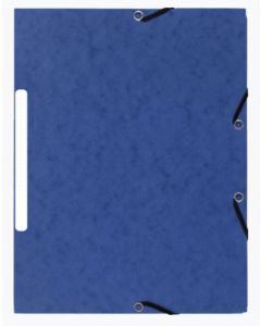 Chemise à élastiques - 3 rabats - Bleu Marbré : EXACOMPTA image