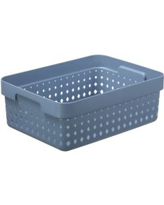 Bac de rangement pour Tiroir - 158 x 118 x 73 mm - Bleu NHG Seoul Organizer L