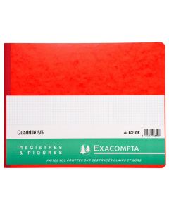 EXACOMPTA 6310E : Registre de 80 pages quadrillées 250 x 320 mm (horizontal)