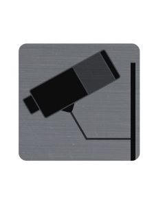 Plaque carrée adhésive de signalisation - Surveillance Caméra : EXACOMPTA image