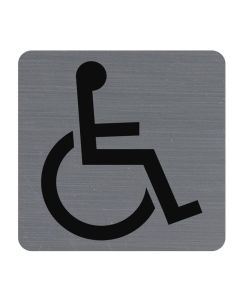 Plaque carrée adhésive de signalisation - Handicapés : EXACOMPTA image