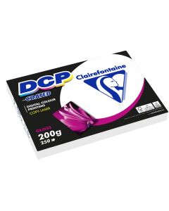Ramette de papier de 250 feuilles A4 DCP - 200 g - Blanc brillant : CLAIREFONTAINE Visuel