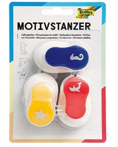 Perforateurs Poisson, Etoile de Mer et Hippocampe FOLIA Lot de 3 image