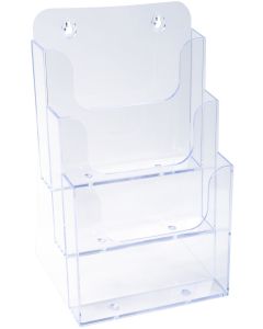 Porte-documents de table - A5 vertical - 3 compartiments - Cristal : EXACOMPTA image
