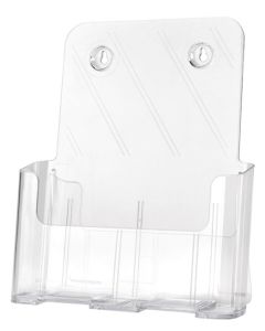 Porte-brochures incliné - 1 compartiment - A4 portrait DEFLECTO