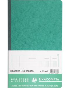 EXACOMPTA 7730E : Cahier des recettes et  dépenses - 320 x 195 mm Couverture