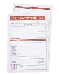 Formulaire pour Bail Professionnel - A4 - WEBER 810 Image