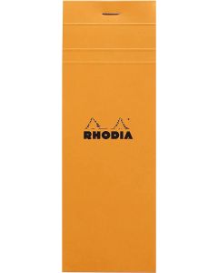 Bloc-Notes quadrillé - 74 x 210 mm : RHODIA N°8 Couverture Orange Visuel