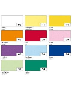 Papier Transparent - Orange - 505 x 700 mm : FOLIA Visuel