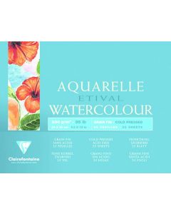 Bloc aquarelle - 240 x 300 mm - 200 g/m2 - Lot de 2 : CLAIREFONTAINE Etival Watercolour image