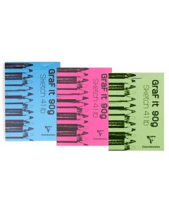 Bloc de 80 feuilles de papier à dessin A5 : CLAIREFONTAINE GraF It Modèle