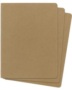 Carnet de Notes Uni - 190 x 250 mm - Couverture Carton Marron MOLESKINE Lot de 3