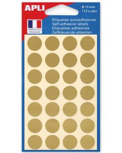 Photo Pastilles adhésives 15 mm - Or AGIPA