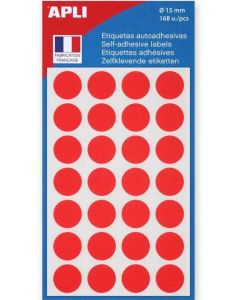 Pastilles adhésives 15 mm Rouge AGIPA Apli 111843