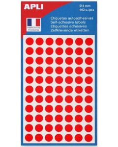 Pastilles 8 mm - Rouge APLI Lot de 462